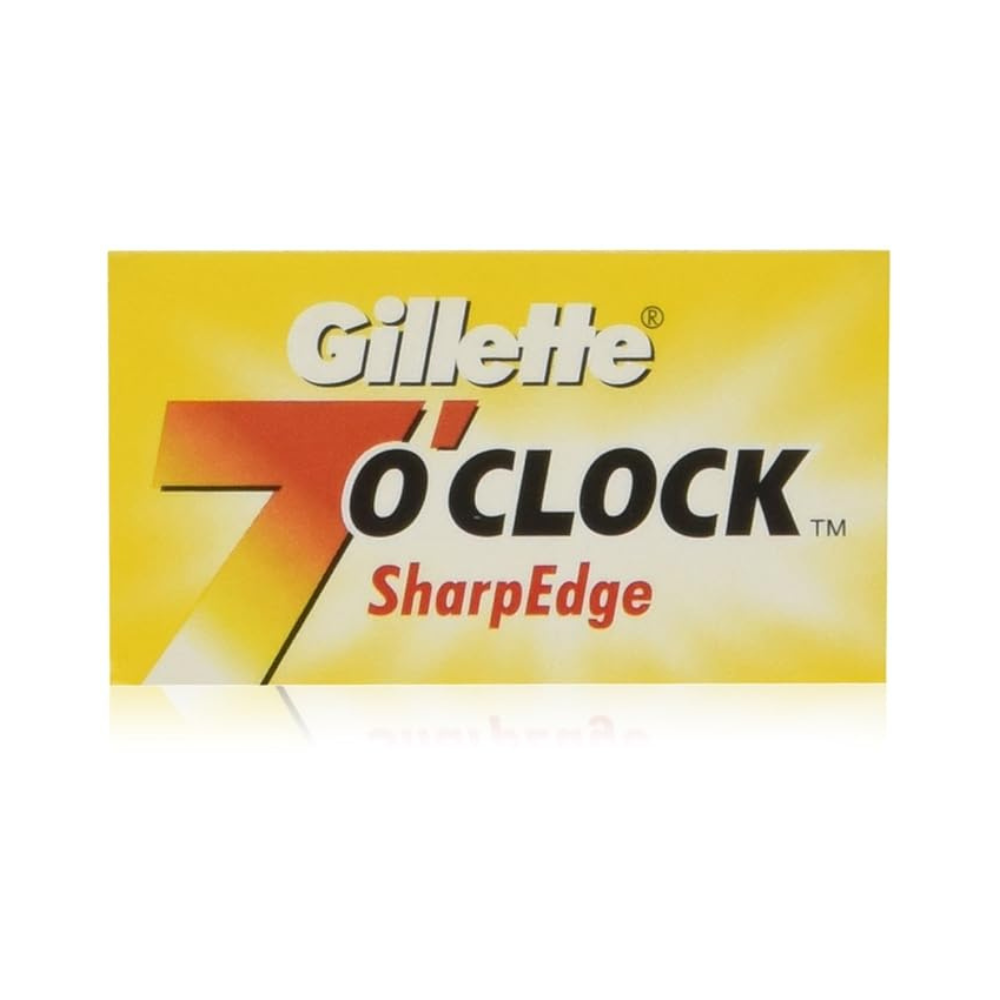 Gillette 7 O'clock SharpEdge Double Edge Safety Razor Blades - 100 Blades
