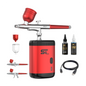 Supreme Trimmer Airbrush Gun Kit Red