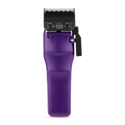 Purple hair clipper on a white background