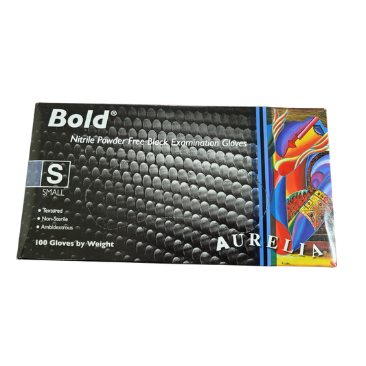 Bold Black Nitrile Gloves