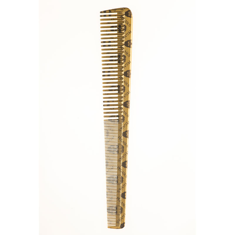 Krest No. 302 7-1/4” Pegasus Skulleto Tapered Cutting Comb - Gold