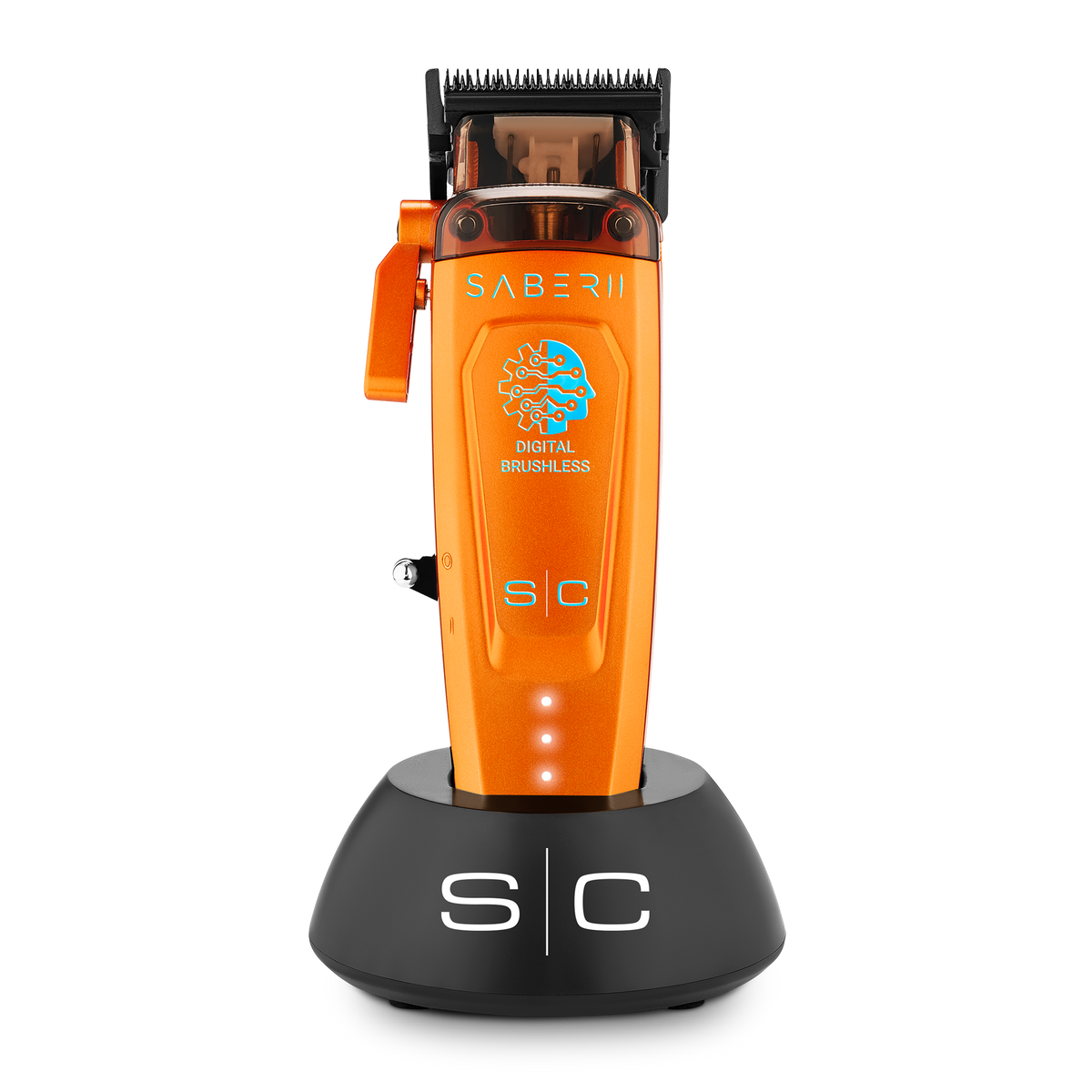 StyleCraft Saber 2 Cordless Digital Brushless Motor Clipper - Orange #SC617O