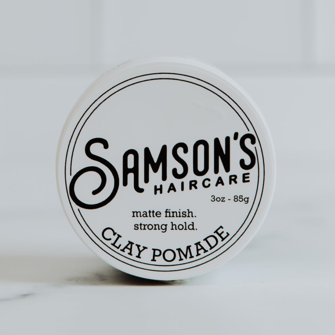 Samson's Haircare Matte Finish Clay Pomade - Original on a white background