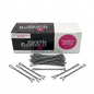 #color_silver
Box of Morris Flamingo Silver hair pins with pins displayed in front