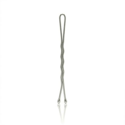 #color_silver
Morris Flamingo Silver hair bob pins on a white background