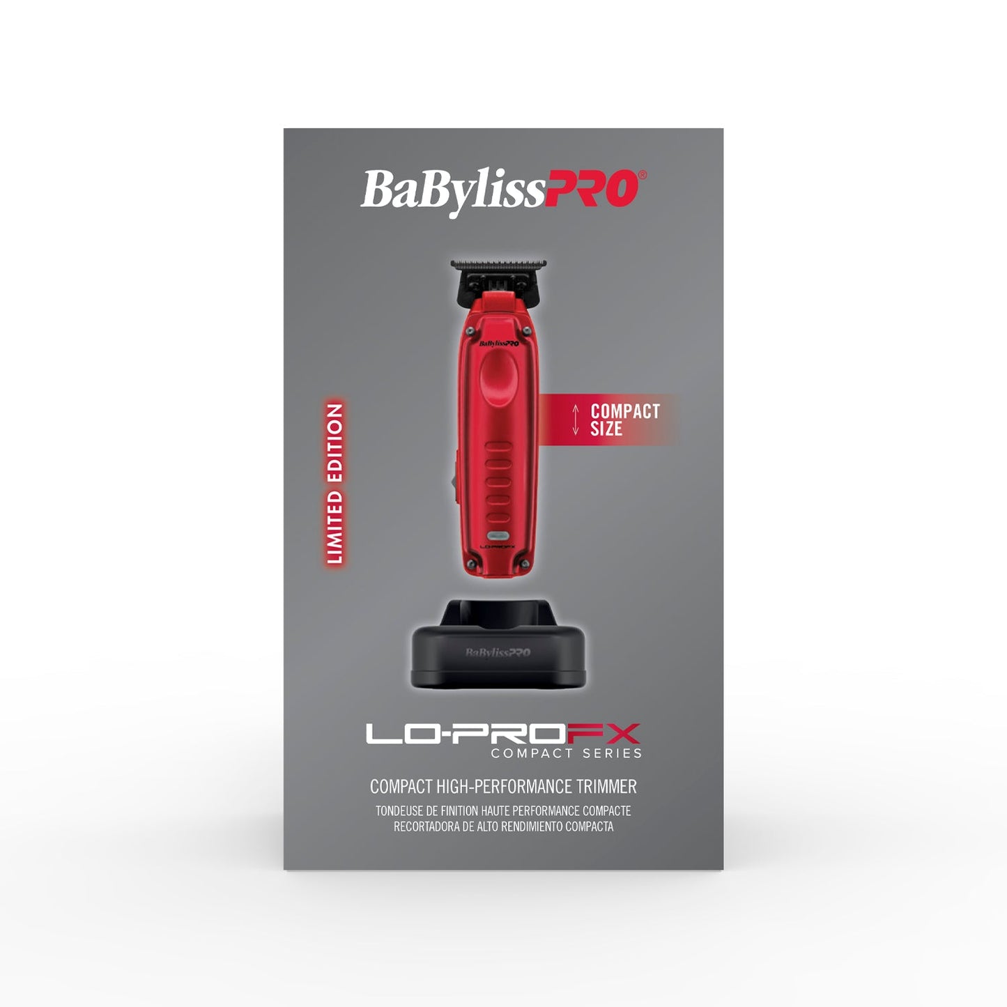 BaBylissPRO FXONE LO-PROFX High Performance Compact Trimmer - Red #FX72RD