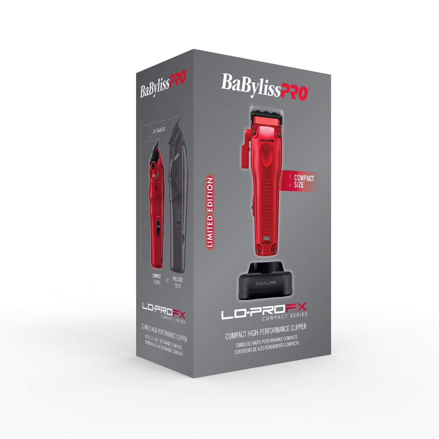 BaBylissPRO FXONE LO-PROFX High Performance Compact Clipper - Red #FX82RD