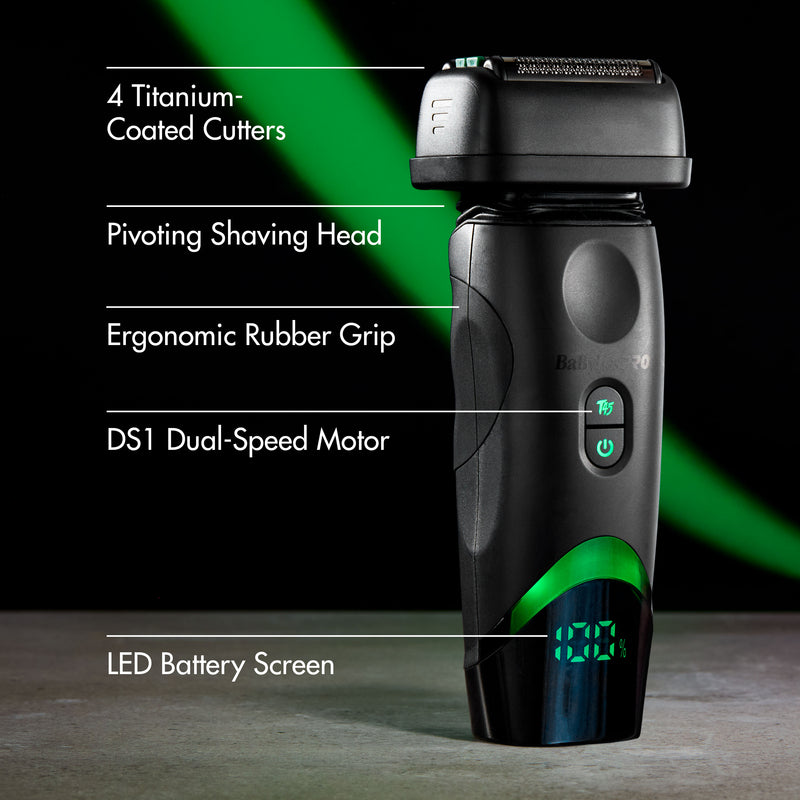 BaBylissPRO X Tomb45 Wireless-Charging Double-Foil Shaver #FXT45FS - Black