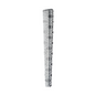 Silver Krest Pegasus Skulleto No. 302 7-1/4” Tapered Cutting Comb on white background
