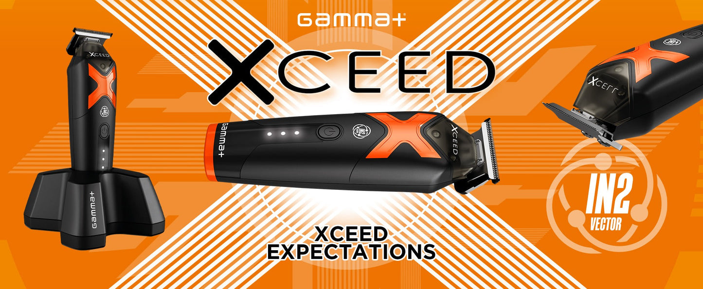 Gamma+ XCEED Professional IN2 Vector Motor Cordless Trimmer #GP418B