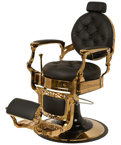 The Hugo Vintage Professional Barber Chair - Gold or Silver