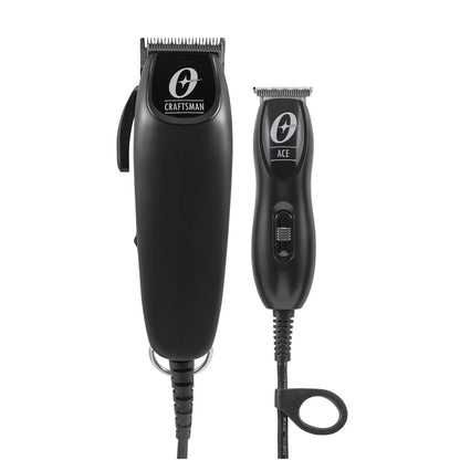 Oster Professional Combo Hair Cutting Kit, Craftsman Adjustable Mag Clipper & Ace Mini Trimmer