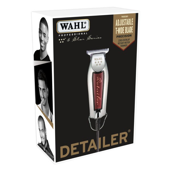 Wahl Detailer hair trimmer packaging with product image and branding on a white background