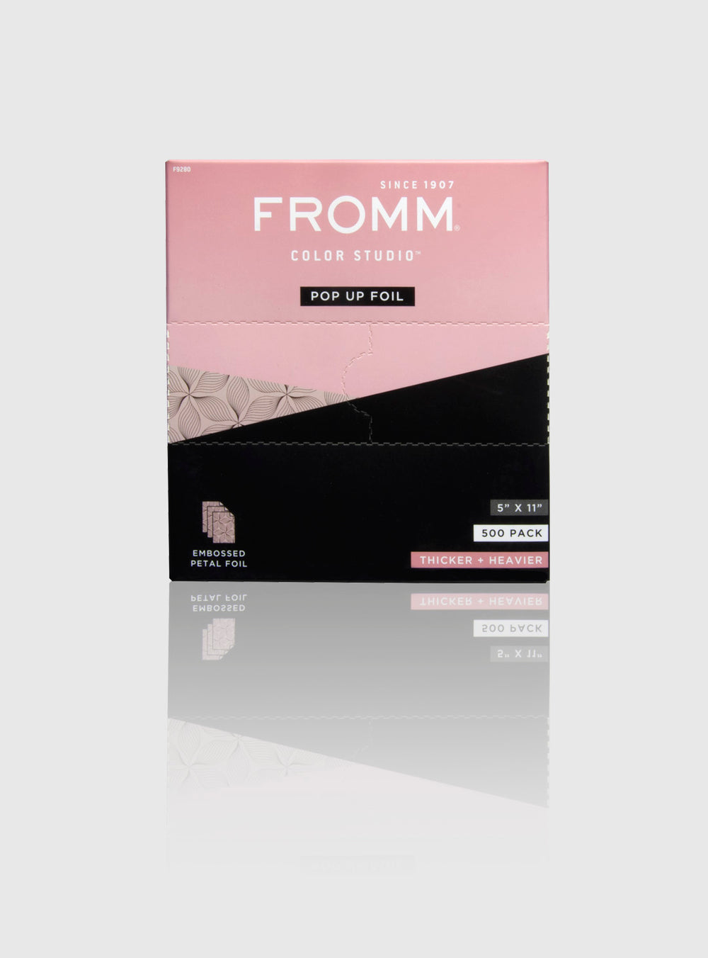 Fromm Pro 5"x11" Embossed Pop Up Foil Petals Print - 500 Pack