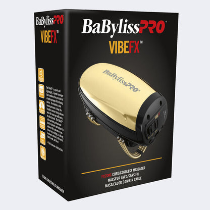 BaBylissPRO VIBEFX Cord/Cordless Massager GOLD #FXSSMG