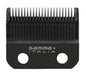 Gamma Replacement Fixed Black Diamond Carbon DLC Taper Hair Clipper Blade GPFBDFB