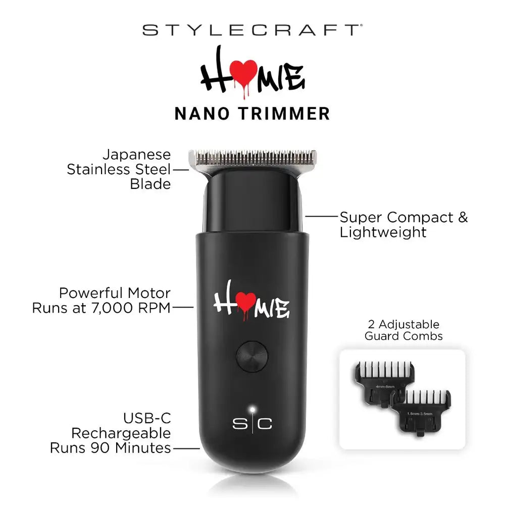 StyleCraft PRO Homie Mini Nano Trimmer #SC415B