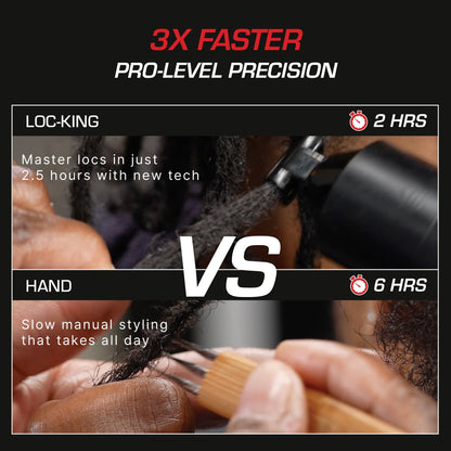 Red PRO LOC-KING Cordless Auto Loc Styler