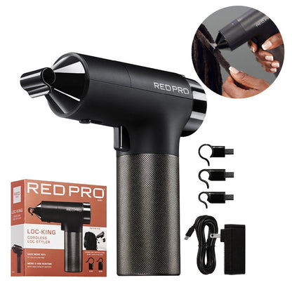 Red PRO LOC-KING Cordless Auto Loc Styler