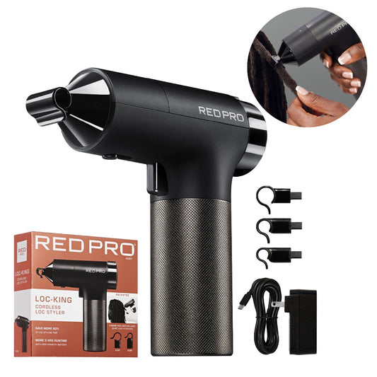 Red PRO LOC-KING Cordless Auto Loc Styler