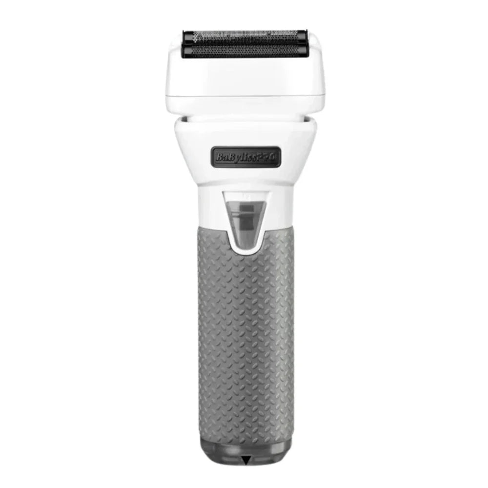 BaBylissPRO Limited Edition FXONE All-Metal Interchangeable Battery Double-Foil SHAVER Transparent White #FX79FSTW