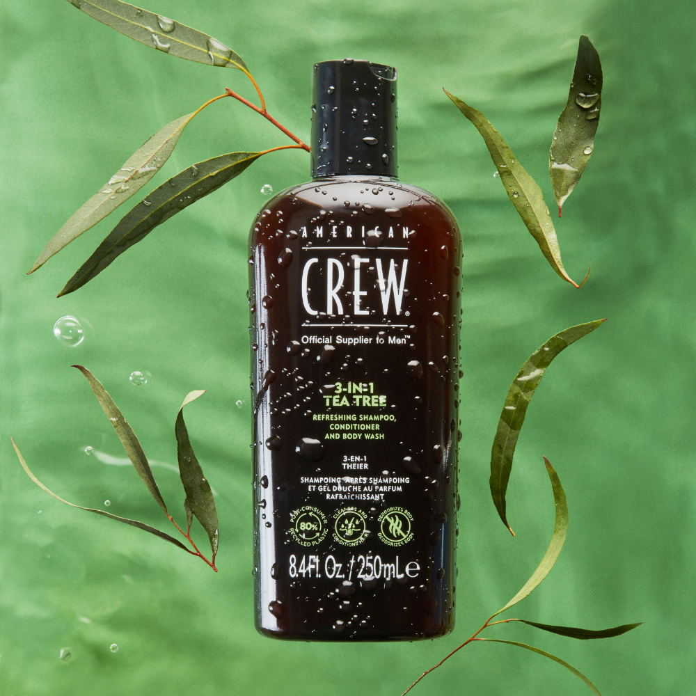 American Crew 3-in-1 Tea Tree Shampoo, Conditioner and Body Wash